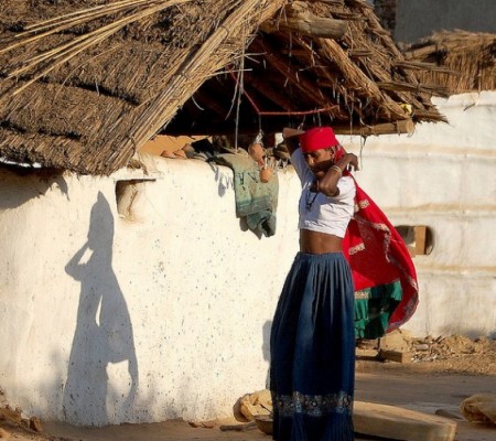 Village woman at Abhaneri