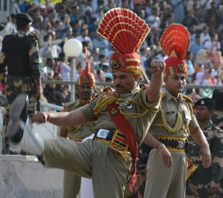 Wagah Border Ceremony Between India & Pakistan