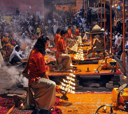 Evening Aarti at Ganga River, Varanasi