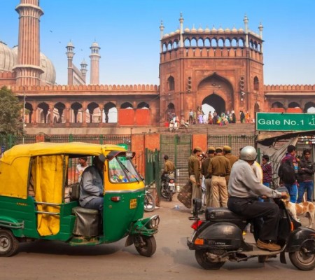 Outside of Jama Masjid, Delhi